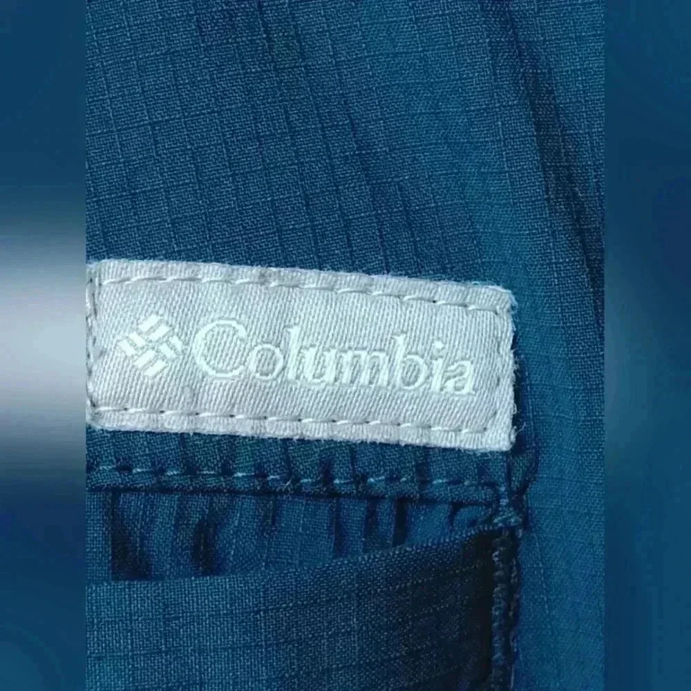 Columbia Men's Blue Omni Shade Sun Protection Silver Ridge Pant | Size 36/30